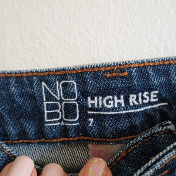 NOBO Women's Straight Leg Jeans in Dark Blue - Picture 3 of 5